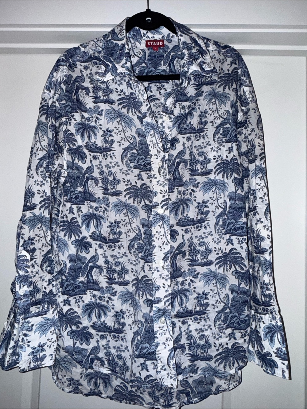 Staud Blue toile Cover up